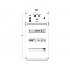 Щит управления электрообогревом DEVIbox HS 4x2700 D850 (в комплекте с терморегулятором)