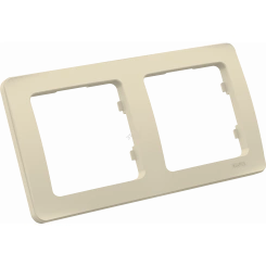 MASTER Рамка на 2 поста, слоновая кость MASTER Рамка на 2 поста, слоновая кость