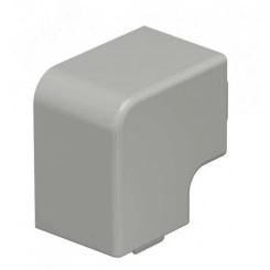 Крышка плоского угла кабельного канала WDK 40x40 мм (ПВХ, серый) Крышка плоского угла кабельного канала WDK 40x40 мм (ПВХ, серый)