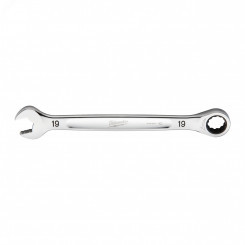 Ключ рожково-накидной с трещоткой 19 мм