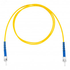 Шнур оптический коммутационный (патч-корд), ST-ST симплекс simplex OS2, нг(А)-HF, желтый, 1,5 м