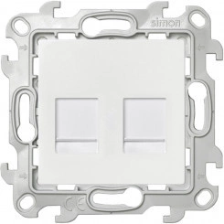 Розетка 2хRJ45 кат 5е UTP, белый Розетка 2хRJ45 кат 5е UTP, белый