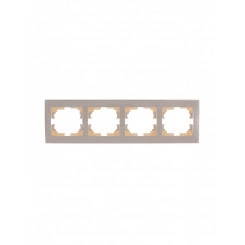 Рамка RAIN 4-ая горизонтальная крем с боковой вставкой Рамка RAIN 4-ая горизонтальная крем с боковой вставкой