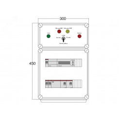 Щит управления электрообогревом DEVIbox HS 2x3400 D850 (в комплекте с терморегулятором)
