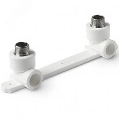 Комплект настенный для смесителя 20 х 1/2' ВР полипропиленовый PPR белый Комплект настенный для смесителя 20 х 1/2' ВР полипропиленовый PPR белый