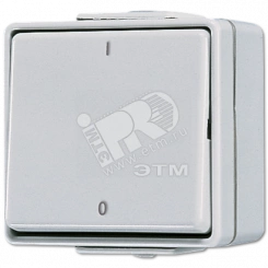 Выключатель двухполюсный накладной IP44 Выключатель двухполюсный накладной IP44