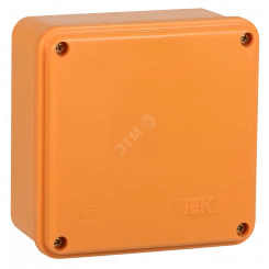 Коробка распаячная огнестойкая ПС 100х100х50мм 6P 10мм2 IP44 гладкие стенки IEK Коробка распаячная огнестойкая ПС 100х100х50мм 6P 10мм2 IP44 гладкие стенки IEK
