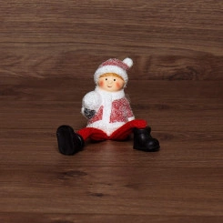 Керамическая домашняя фигурка Мальчик с подвесными ножками 6.6х5.5х9.5 см Керамическая домашняя фигурка Мальчик с подвесными ножками 6.6х5.5х9.5 см