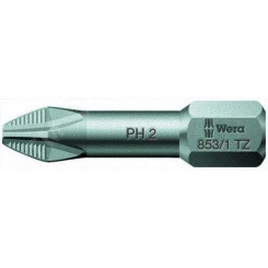 Бита торсионная 853/1 TZ ACR PH вязкая твердость насечки против выскальзывания хвостовик 1/4 C 6.3 PH 2 x 25 мм