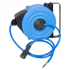 Шланг на автоматической катушке, полиуретановый 8х12 мм, 15 м, резьба 1/4' Шланг на автоматической катушке, полиуретановый 8х12 мм, 15 м, резьба 1/4'