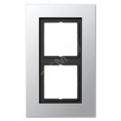 Рамка 2-я для горизонтальной/вертикальной установки  Серия- LS plus  Материал- металл  Цвет- алюминий