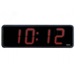 Часы уличные цифровые HMT LED 20 IP54, удароустойчивое стекло, часы/минуты, дата, температура (датчик опция), прямой и обратный отсчёт, цвет цифр - красный, высота цифр 20 см, синхронизация FI, DCF, GPS, автономная, 110/230В