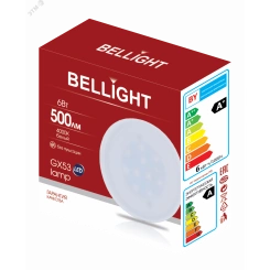 Лампа LED 6Вт 4000K 500Лм GX53 Bellight Лампа LED 6Вт 4000K 500Лм GX53 Bellight