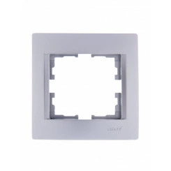 KARINA Рамка 1-ая горизонтальная б/вст матовое серебро (20шт/240шт)