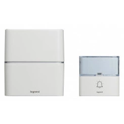 Звонок беспроводной - комплект Премиум - 30 рингтонов - дальность 200 м - цвет белый