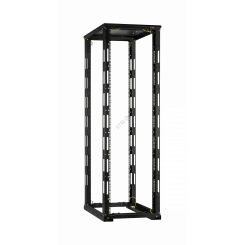 Стойка монтажная 19д 47U Ш600xВ2217xГ1000мм с крышей в разобранном виде черный