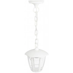 Садово-парковый светильник ЭРА ДСУ 07-8-002 Марсель 1 белый 6 гранный подвесной IP44 светодиодный 8Вт 6500K