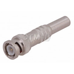 РАЗЪЁМ штекер BNC под пайку с пружиной металл РАЗЪЁМ штекер BNC под пайку с пружиной металл