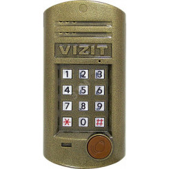 Блок вызова БВД-315RCP для совместной работы с блоками управления домофоном СЕРИЙ 300 или 400 кроме БУД-420М Встроенный считыватель ключей VIZIT-RF3 (RFID-13.56МГц).Обеспечивает дополнительную защиту от несанкционированного администрирования дом
