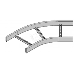Элемент угловой 45° KS45-400 R=300