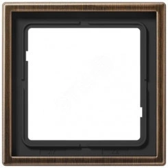 Рамка 1-я для горизонтальной/вертикальной установки  Серия- LS990  Материал- металл  Цвет- античная латунь