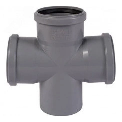 Крестовина канализационная 45 град. 50х50х50 Ростурпласт Крестовина канализационная 45 град. 50х50х50 Ростурпласт