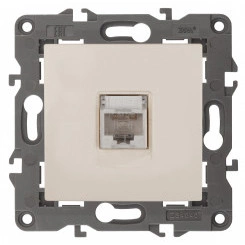Розетка RJ45, Эра Elegance, сл.кость, 14-3107-02 Розетка RJ45, Эра Elegance, сл.кость, 14-3107-02