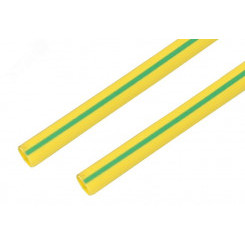 Термоусаживаемая трубка 35,0 17,5 мм, желто-зеленая, упаковка 10 шт. по 1 м