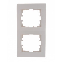 KARINA Рамка 2-ая вертикальная б/вст крем (10шт/120шт)