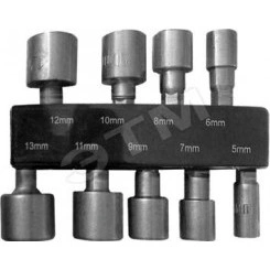 Набор усиленных головок CrV 9 шт (5-13 мм)