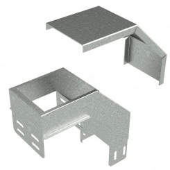 Ответвитель-крышка Т-образный вертикальный вниз 50х200х100 мм