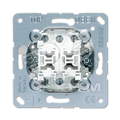 Кнопка без фиксации 2-клавишная (2 x 2 НО контактами (сухие контакты) и клавиша в нейтральном положении). Механизм. 10A 250V Кнопка без фиксации 2-клавишная (2 x 2 НО контактами (сухие контакты) и клавиша в нейтральном положении). Механизм. 10A 250V