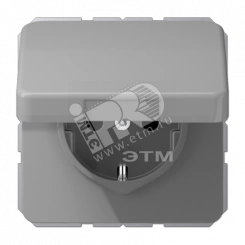 Крышка ударопрочная откидная ударопрочная для штекерных розеток  серая