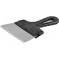 Шпатель ''Мастер'' ФАСАДНЫЙ, нержавеющее полотно, 150мм, зуб 6х6мм Шпатель ''Мастер'' ФАСАДНЫЙ, нержавеющее полотно, 150мм, зуб 6х6мм