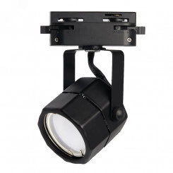 Светильник трековый на шинопровод ДПО GU10 без лампы черный Светильник трековый на шинопровод ДПО GU10 без лампы черный