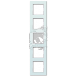 Рамка 5-я для горизонтальной/вертикальной установки  Серия- ACreation  Материал- стекло  Цвет- матовый белый