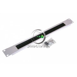 Огранизатор щеточный NTSS, крепление 19 1U, серый RAL 7035 Огранизатор щеточный NTSS, крепление 19 1U, серый RAL 7035