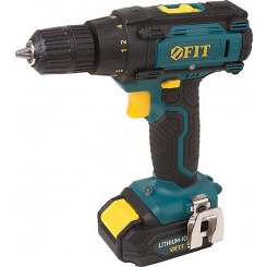 Дрель-Шуруповерт акк. 12.0 В, 0-350/1300 об/мин, 19.0 Нм, 1 (Li-Ion) 1.3 Ач, 1.5 ч., рез. накл., коробка