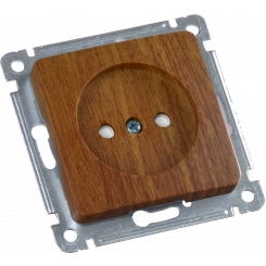 MASTER Розетка одноместная со шторками, скрытой установки, в рамку, дуб MASTER Розетка одноместная со шторками, скрытой установки, в рамку, дуб