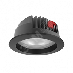 Светильник светодиодный DL-PRO круглый встраиваемый 226*96 52W 3000K IP65 диаметр монтажного отверстия 200-215мм RAL9005 черный матовый Светильник светодиодный DL-PRO круглый встраиваемый 226*96 52W 3000K IP65 диаметр монтажного отверстия 200-215мм RAL9005 черный матовый