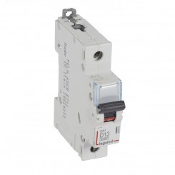 Выключатель автоматический однополюсный 13А D DX3 6kA/10kA Выключатель автоматический однополюсный 13А D DX3 6kA/10kA