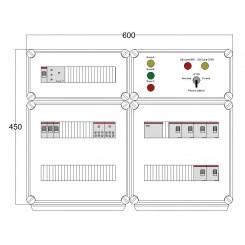 Щит управления электрообогревом DEVIBOX HR 6x2800 D316 (в комплекте с терморегулятором и датчиком температуры) Щит управления электрообогревом DEVIBOX HR 6x2800 D316 (в комплекте с терморегулятором и датчиком температуры)