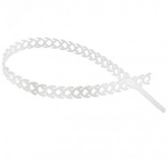 хомут-стяжка полимерная многоразовая 300х10 мм, прозрачная, (1уп - 20шт)