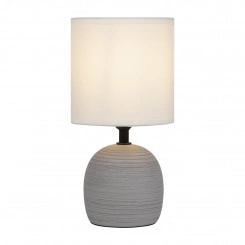 Настольная лампа Rivoli Sheron 7044-501 1 * Е14 40 Вт керамика серая с абажуром