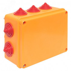 Коробка огнестойкая 190х140х70мм IP55, 7 двойных клеммников 0,5-4 мм2 EKF