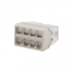 Экспресс-клемма строительно-монтажная СМК 2273-248 8-проводная 0.5-2.5кв.мм с пастой (уп.50шт) Rexant 07-5230 Экспресс-клемма строительно-монтажная СМК 2273-248 8-проводная 0.5-2.5кв.мм с пастой (уп.50шт) Rexant 07-5230