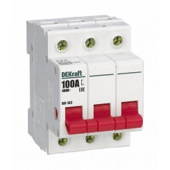 Выключатель нагрузки 3п 100А ВН-102 SchE 17012DEK Выключатель нагрузки 3п 100А ВН-102 SchE 17012DEK
