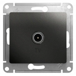 Розетка телевизионная проходная TV 1-м СП Glossa 4дБ механизм антрацит SchE GSL000792