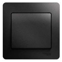 Выключатель 1-кл. СП Glossa 10А IP20 (сх. 1) 10AX в сборе антрацит SchE GSL000712 Выключатель 1-кл. СП Glossa 10А IP20 (сх. 1) 10AX в сборе антрацит SchE GSL000712