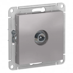 Розетка телевизионная проходная TV AtlasDesign 4дБ механизм алюм. SchE ATN000392